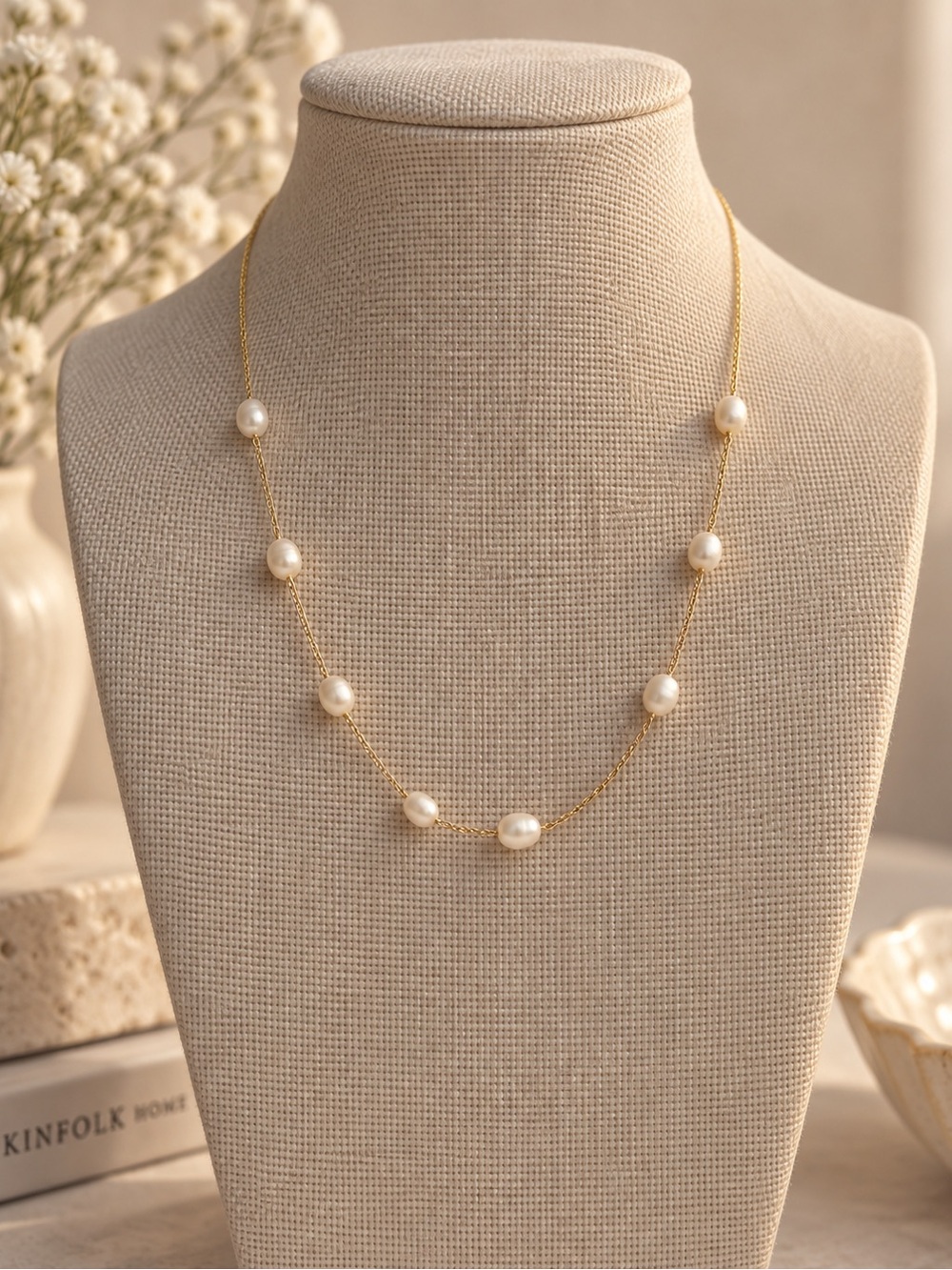 New fresh water pearl necklace